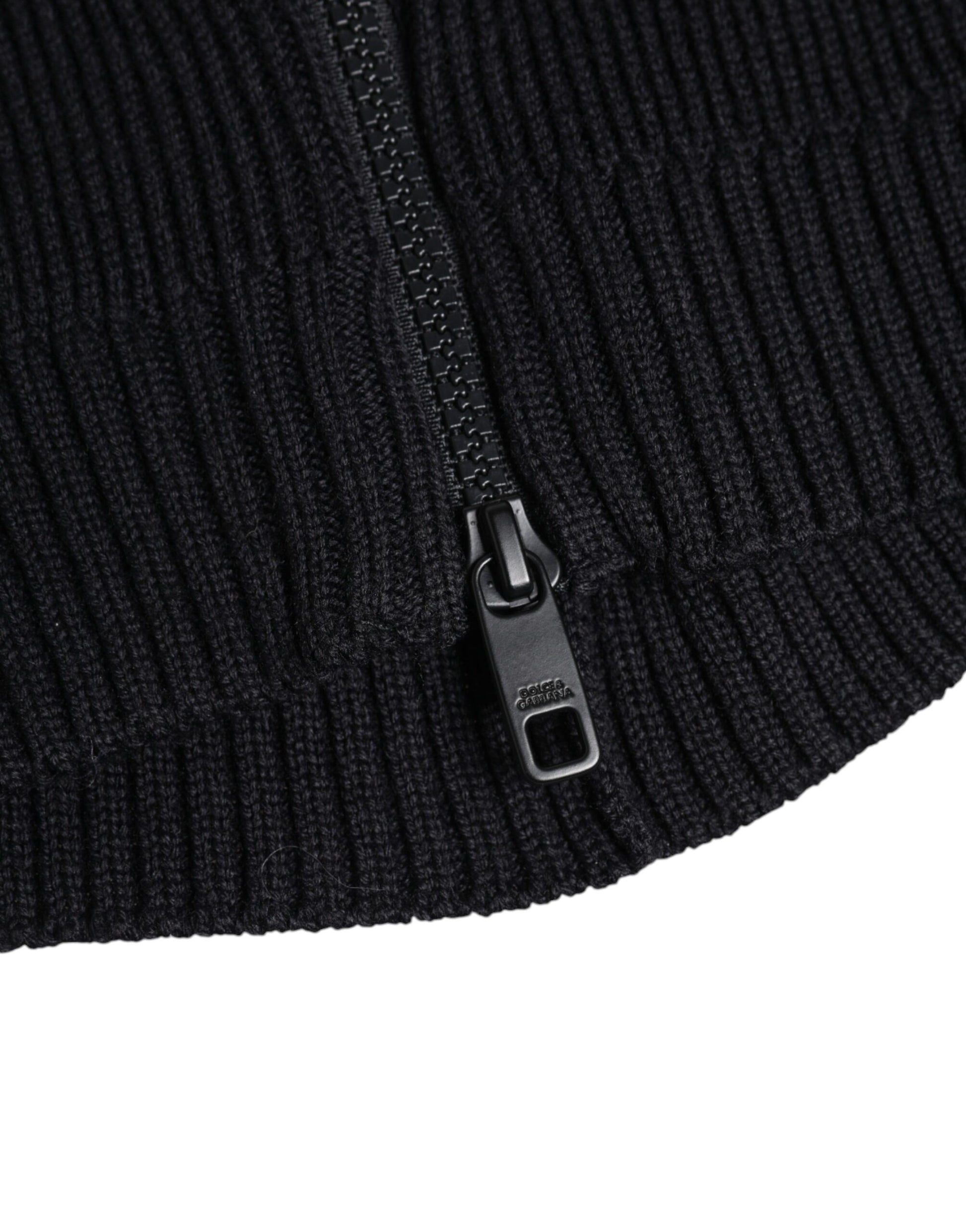 Dolce & Gabbana Black Wool Whole Head Wrap Balaclava Hat - ClickThatClicks 