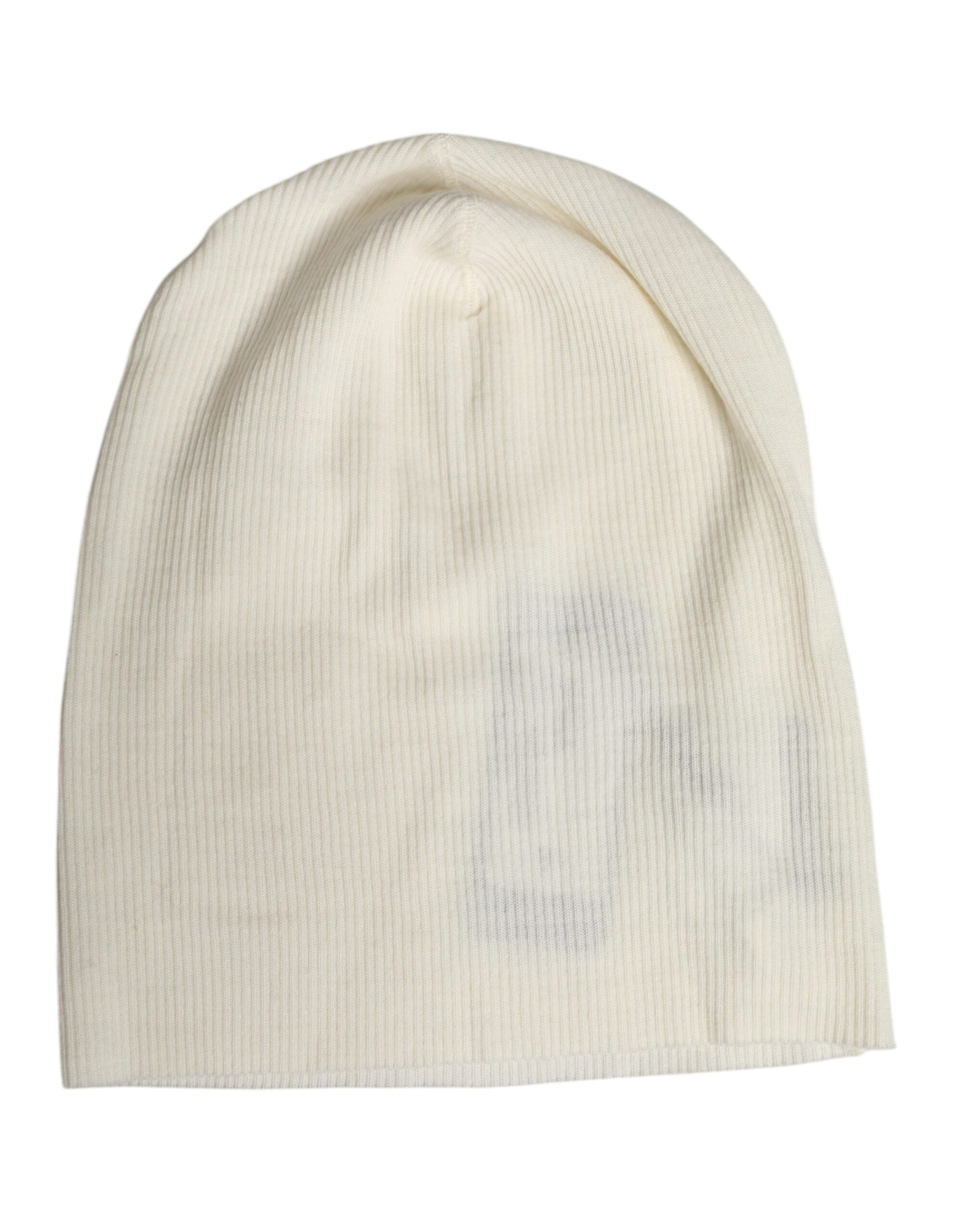 Dolce & Gabbana Beige Wool Blend Knitted Beanie Cap - ClickThatClicks 