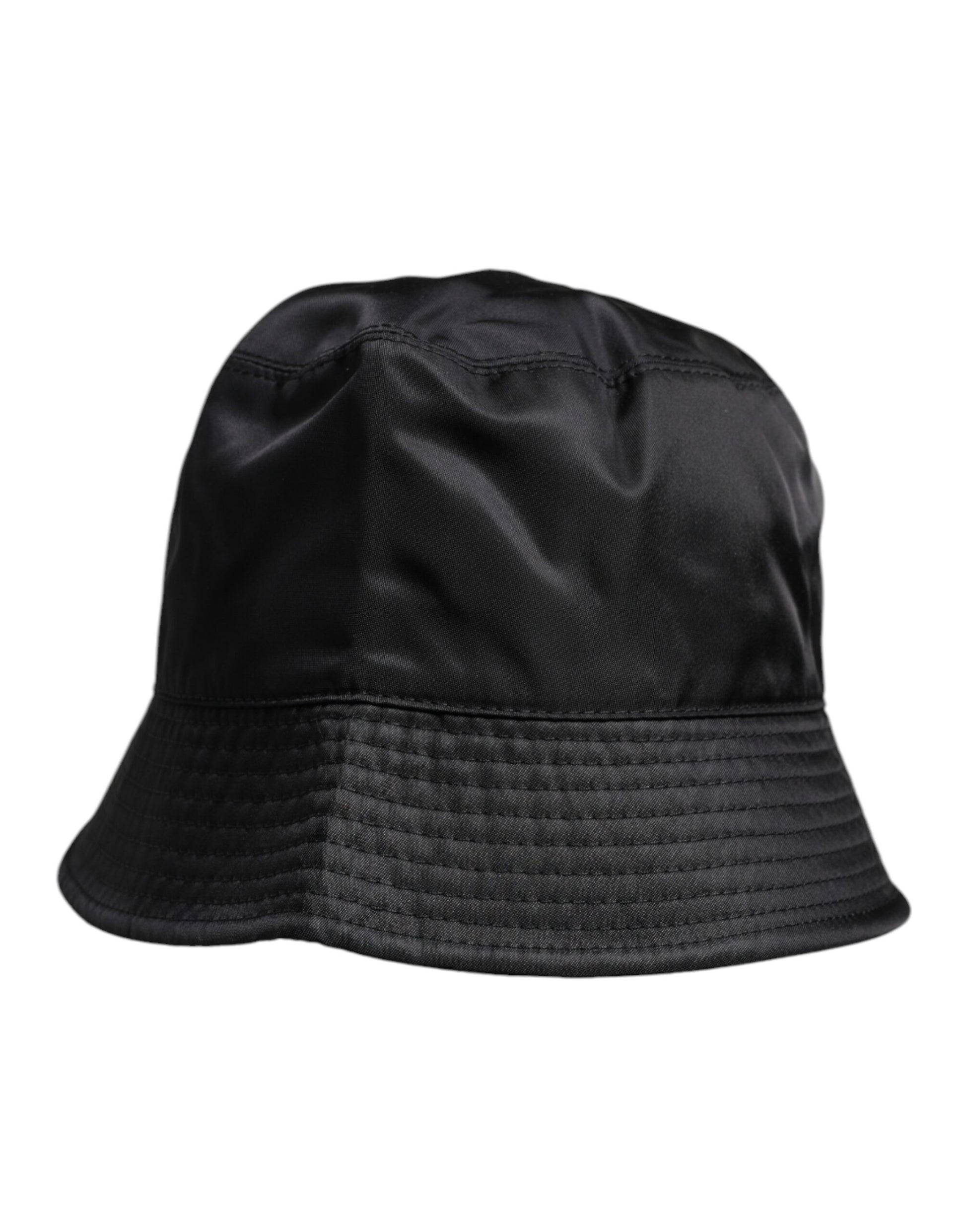 Dolce & Gabbana Black Cotton Wide Brim Bucket Hat - ClickThatClicks 