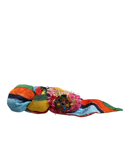 Dolce & Gabbana Multicolor Floral Crystal Embellished Diadem Headband - ClickThatClicks 