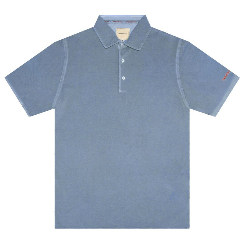 Tramarossa Blue Cotton Polo Shirt