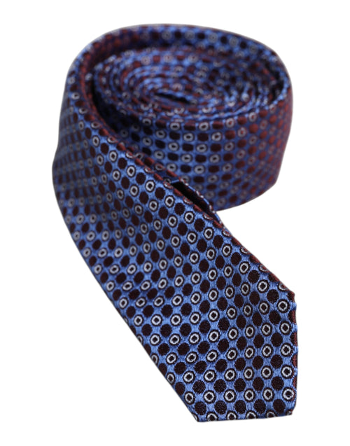 Dolce & Gabbana Multicolor Circles Silk Adjustable Necktie Tie - ClickThatClicks 
