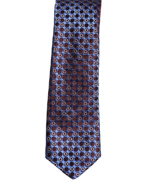 Dolce & Gabbana Multicolor Circles Silk Adjustable Necktie Tie - ClickThatClicks 
