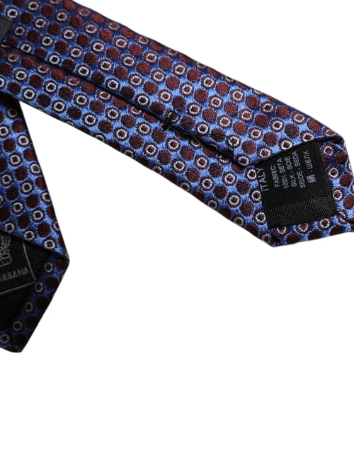 Dolce & Gabbana Multicolor Circles Silk Adjustable Necktie Tie - ClickThatClicks 