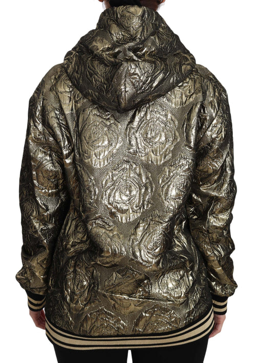 Dolce & Gabbana Im The Queen Jaquard Gold Sweatshirt  Hoodie - ClickThatClicks 
