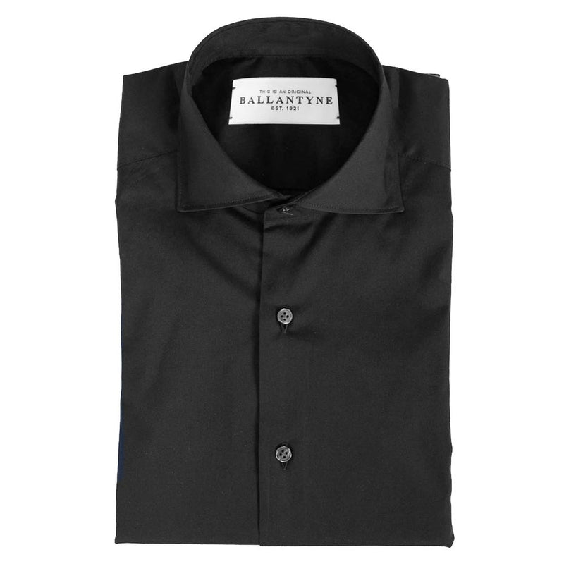 Ballantyne Black Cotton Shirt