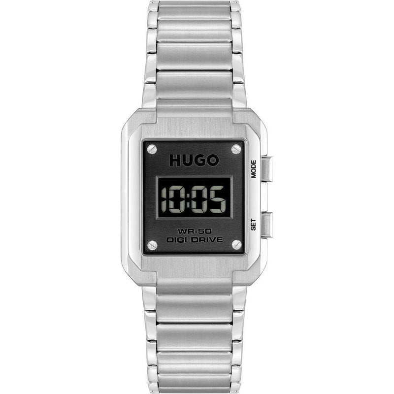 Hugo Boss Silver Stainless Steel Digital Watch