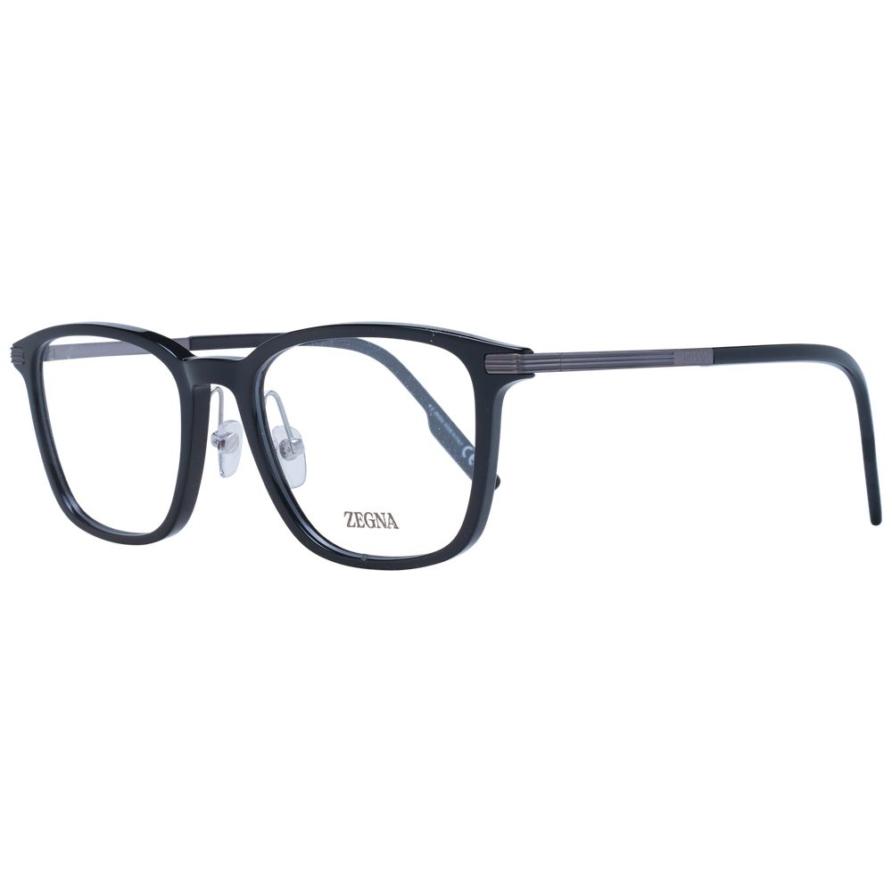 Ermenegildo Zegna Black Plastic & Titanium Glasses (Frames) - ClickThatClicks 
