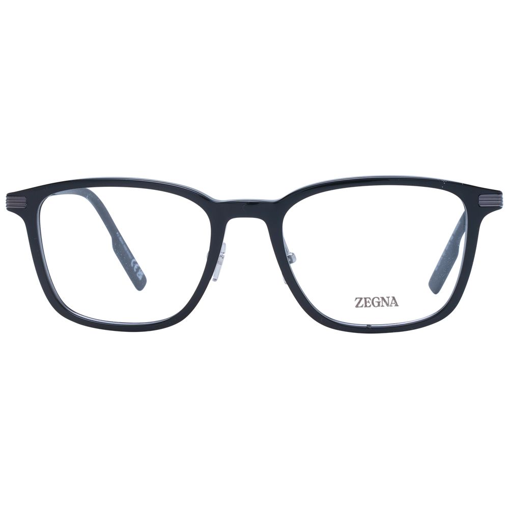 Ermenegildo Zegna Black Plastic & Titanium Glasses (Frames) - ClickThatClicks 