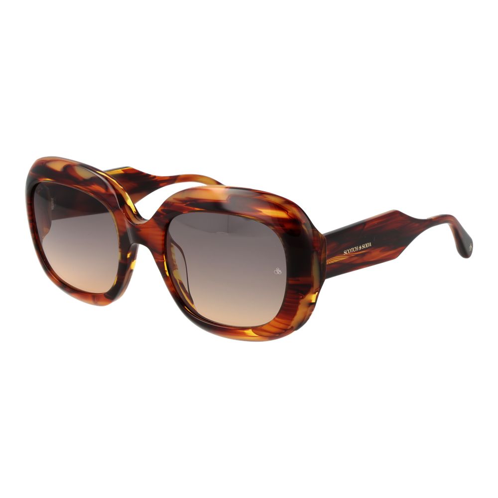 Scotch & Soda Brown Acetate Sunglasses - ClickThatClicks 