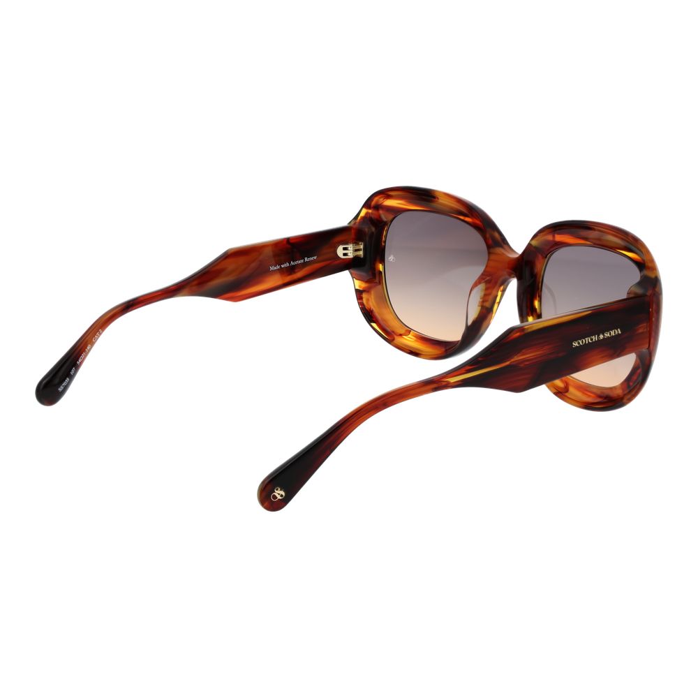 Scotch & Soda Brown Acetate Sunglasses - ClickThatClicks 
