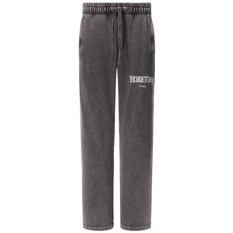 Diego Venturino Gray Cotton Men Trouser