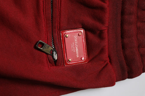 Dolce & Gabbana Maroon Rip Style Bermuda Sweatshorts Shorts - ClickThatClicks 