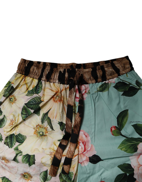 Dolce & Gabbana Multicolor Floral Print Men Bermuda Shorts - ClickThatClicks 