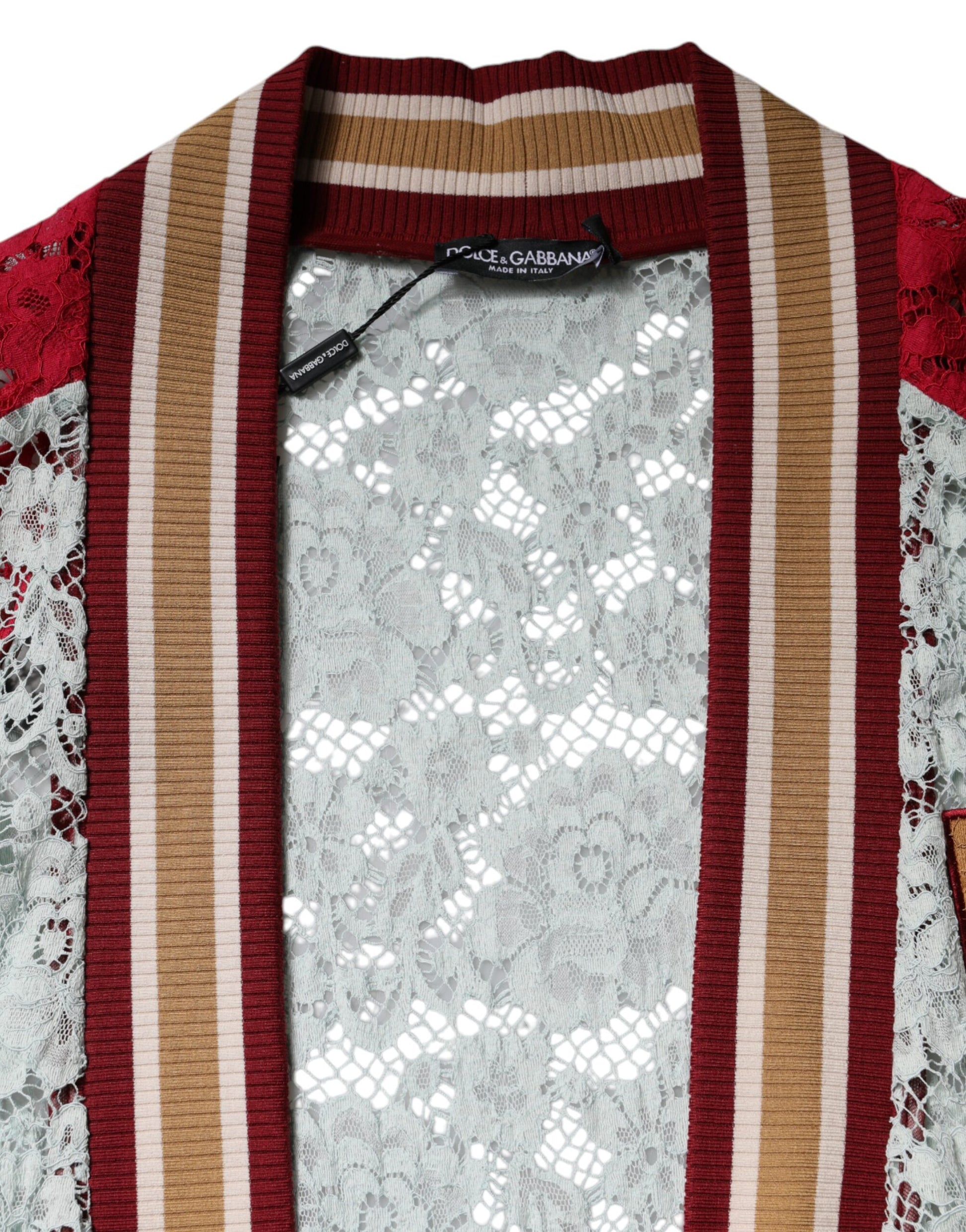 Dolce & Gabbana Multicolor Floral Lace Cardigan Sweater - ClickThatClicks 