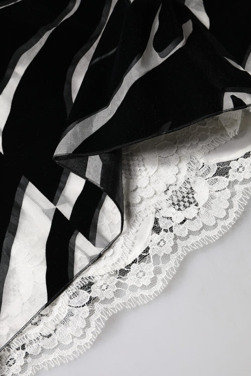 Dolce & Gabbana Black White Zebra A-line Sheath Mini Dress - ClickThatClicks 