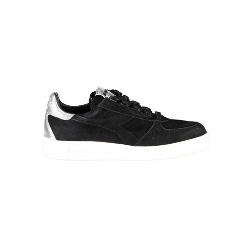 Diadora Black Leather Women Sneaker - ClickThatClicks 