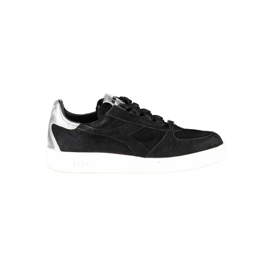 Diadora Black Leather Women Sneaker - ClickThatClicks 