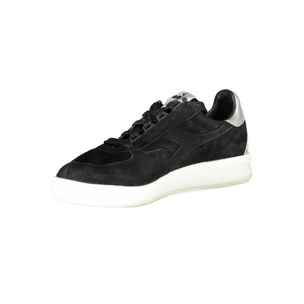 Diadora Black Leather Women Sneaker - ClickThatClicks 