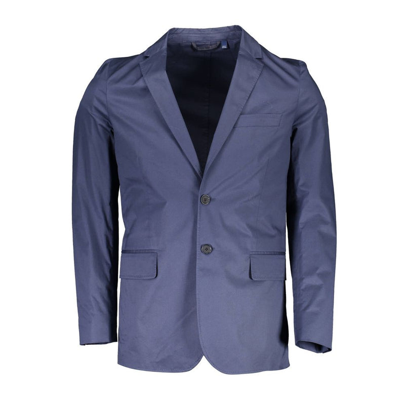 Gant Blue Cotton Men Jacket