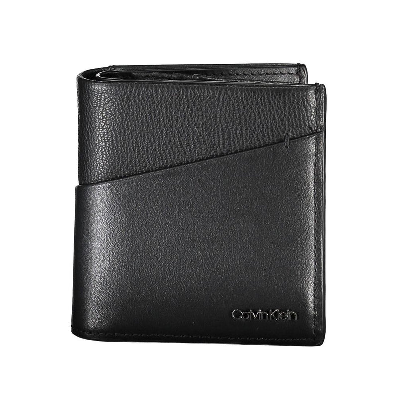 Calvin Klein Black Recycled Polyester Men Wallet