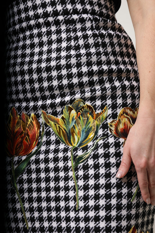 Dolce & Gabbana Multicolor Floral Print High Waist Pencil Cut Skirt - ClickThatClicks 