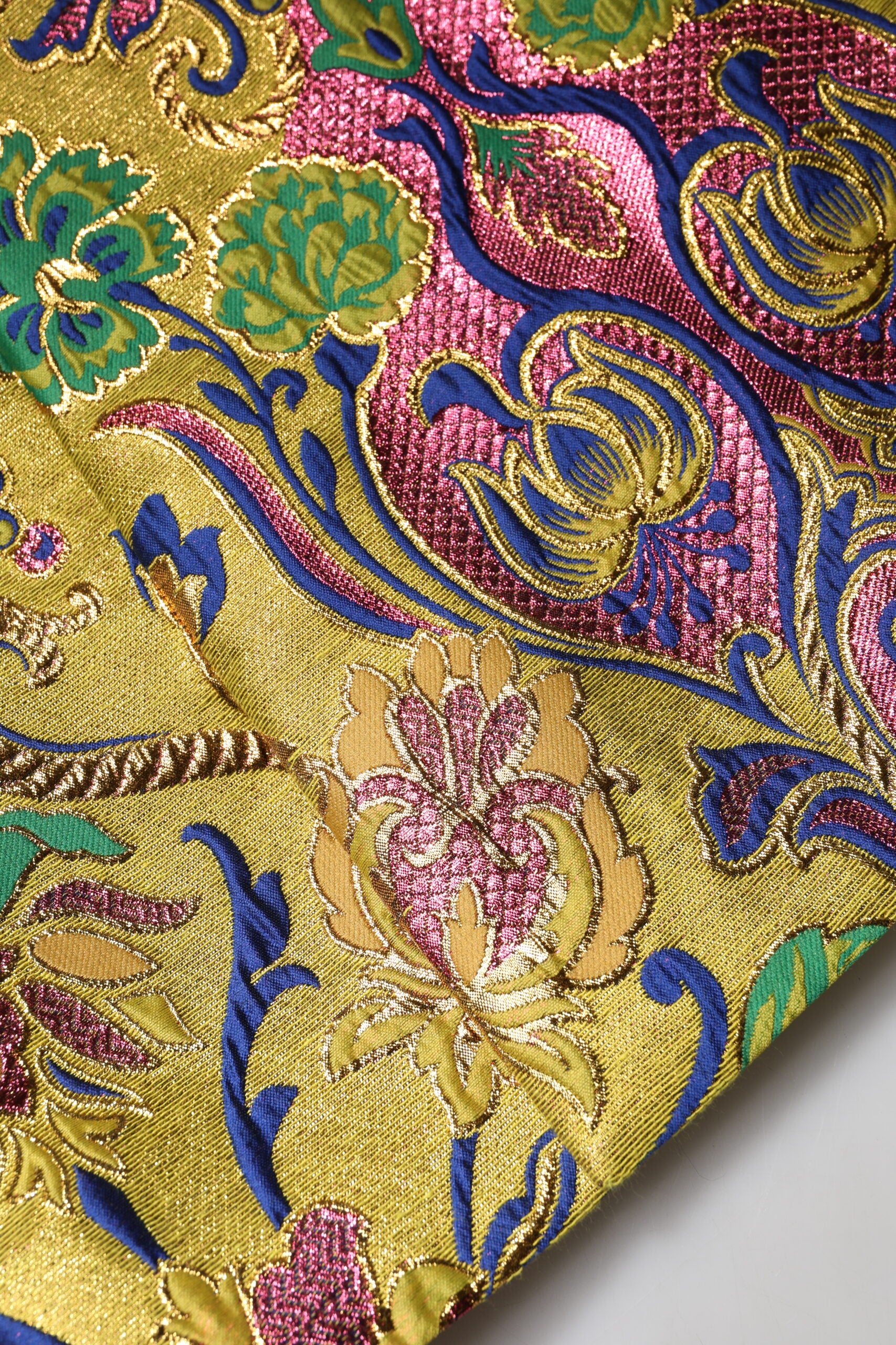 Dolce & Gabbana Multicolor Floral Jacquard Mid Waist Mini Skirt - ClickThatClicks 