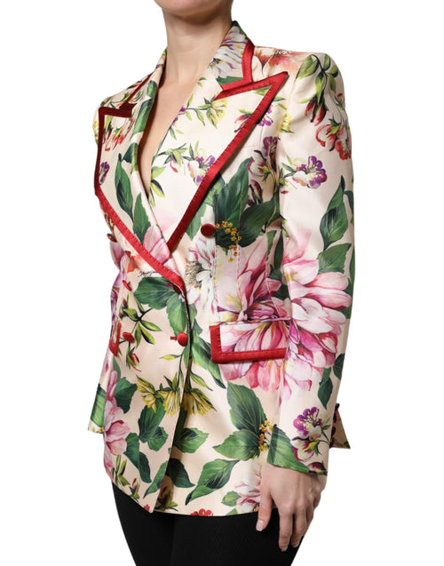 Dolce & Gabbana Multicolor Floral Double Breasted Jacket - ClickThatClicks 