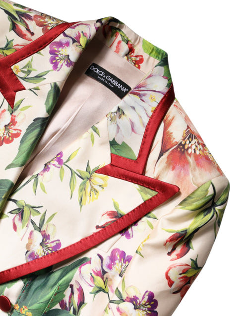 Dolce & Gabbana Multicolor Floral Double Breasted Jacket - ClickThatClicks 