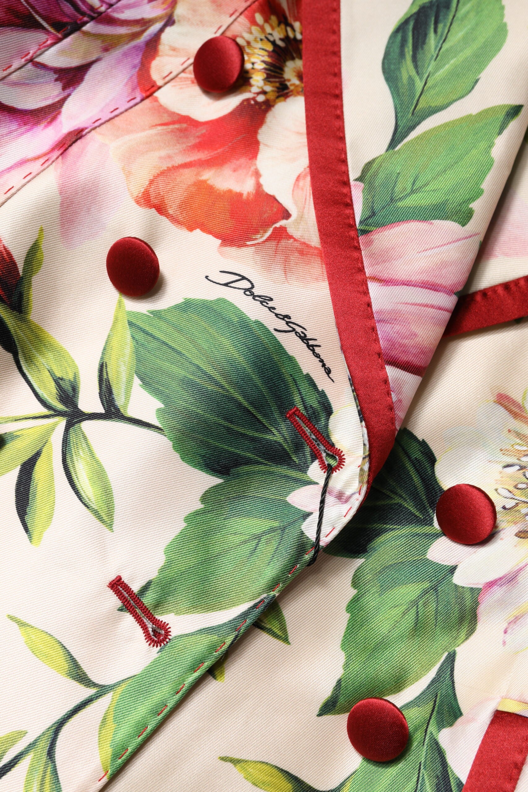 Dolce & Gabbana Multicolor Floral Double Breasted Jacket - ClickThatClicks 
