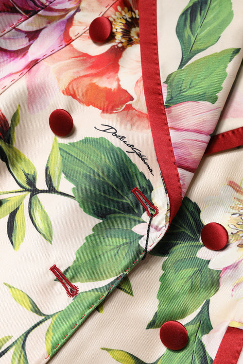 Dolce & Gabbana Multicolor Floral Double Breasted Jacket - ClickThatClicks 