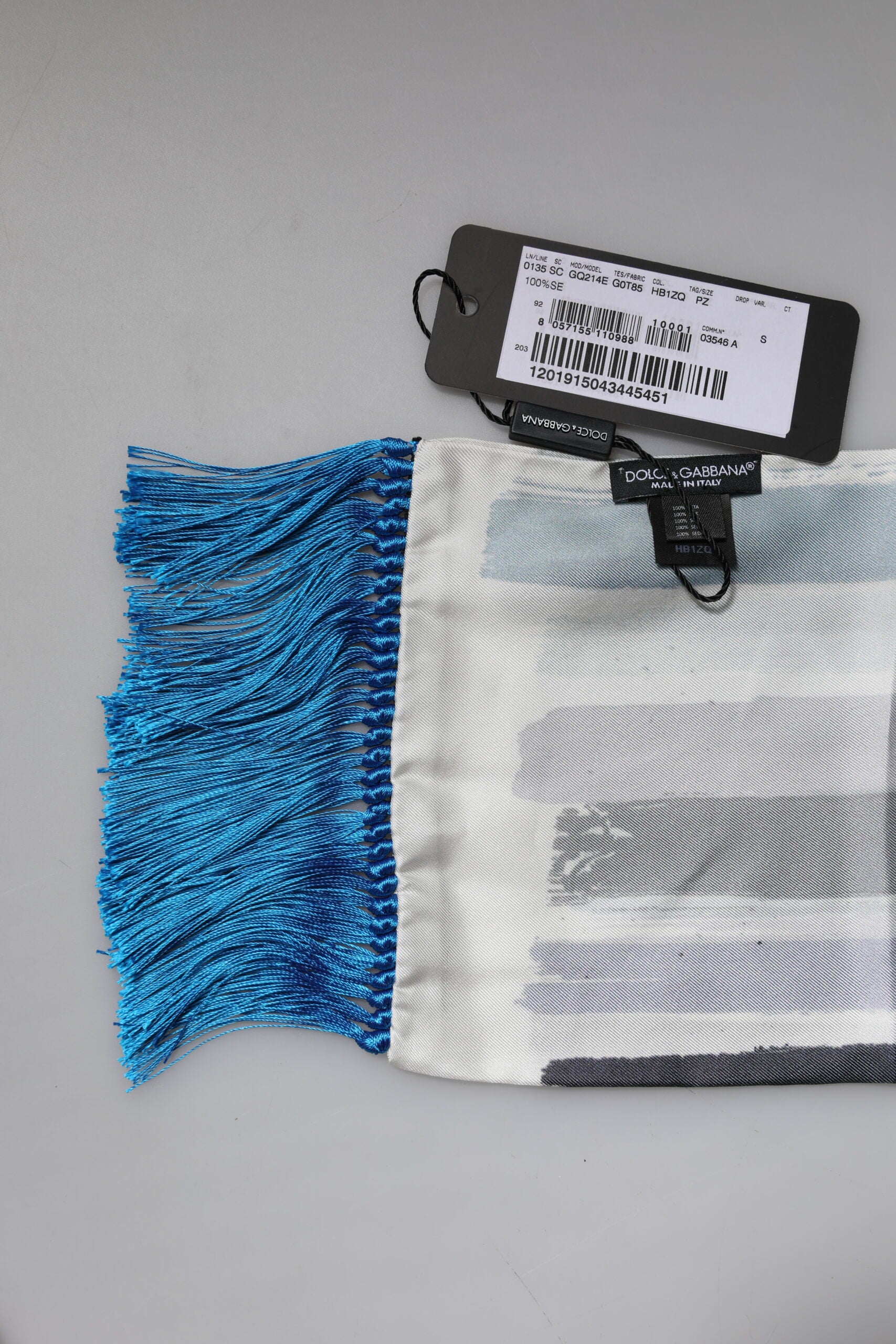 Dolce & Gabbana Multicolor Stripes Silk Fringes Neck Foulard Scarf - ClickThatClicks 