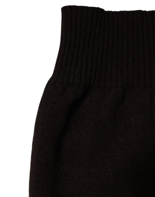 Dolce & Gabbana Brown Cashmere Knitted Neck Warmer Foulard Scarf - ClickThatClicks 