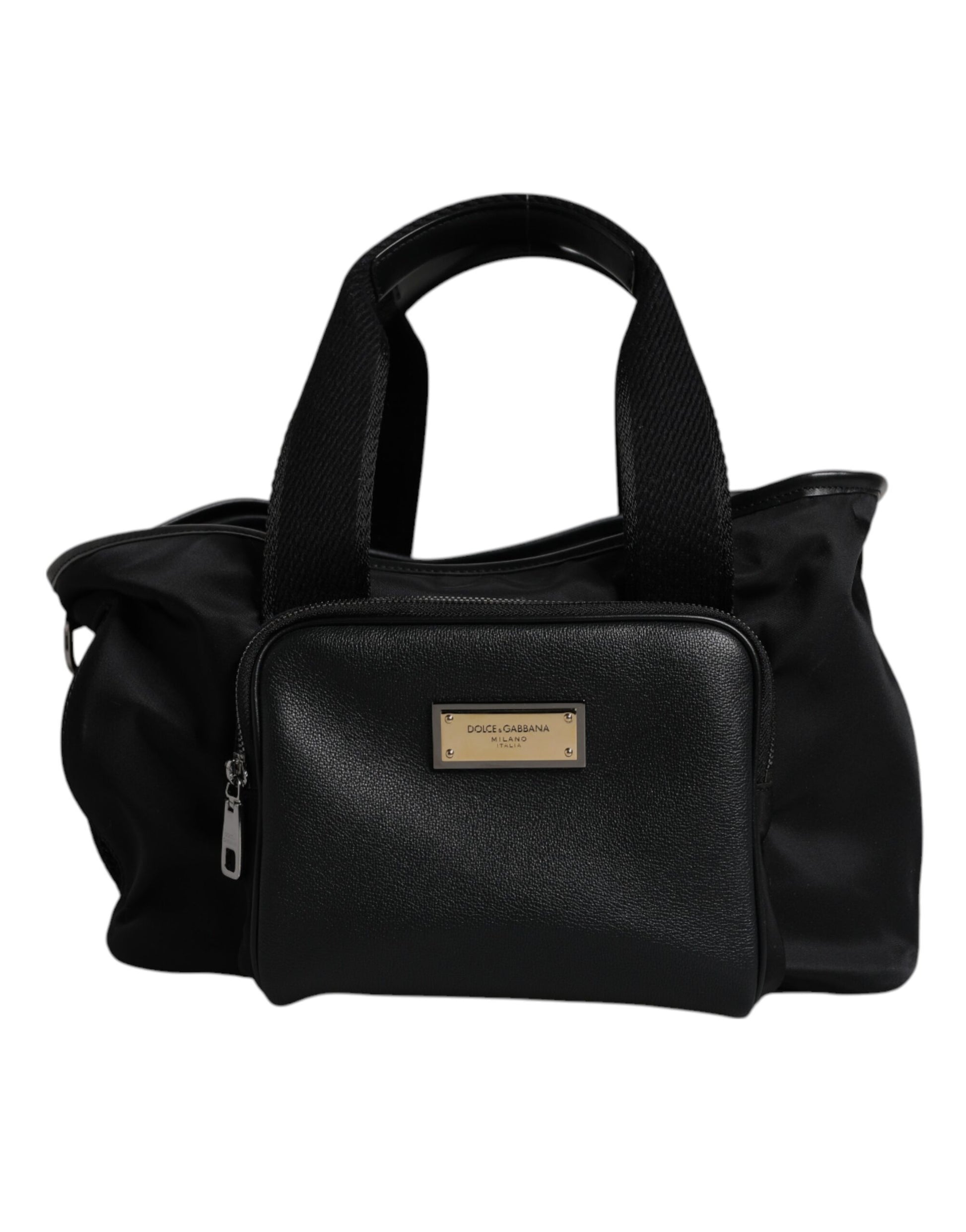 Dolce & Gabbana Black Shoulder Strap Pet Carry Logo Plaque Bag - ClickThatClicks 