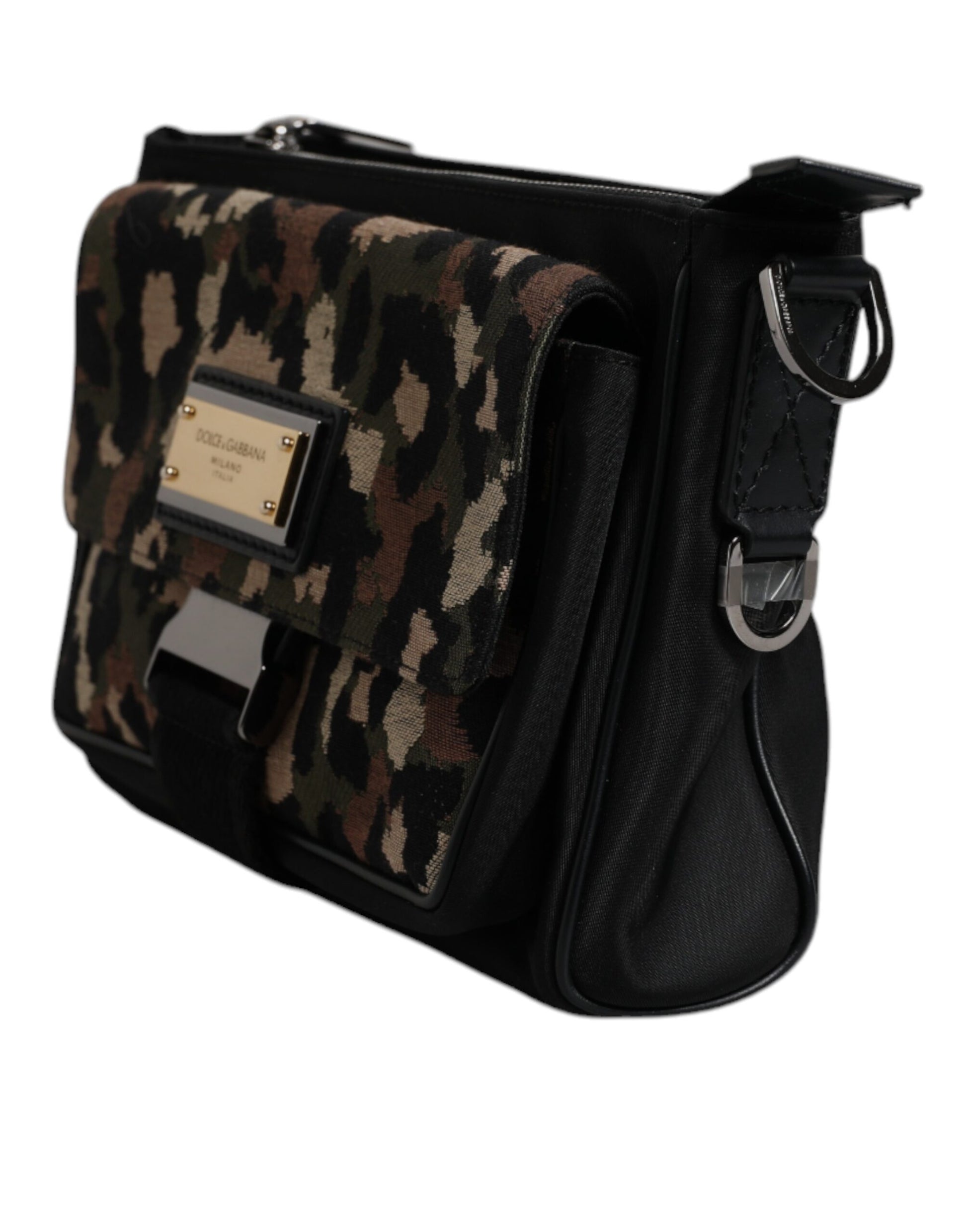 Dolce & Gabbana Multicolor Leopard Jacquard Crossbody Bag - ClickThatClicks 