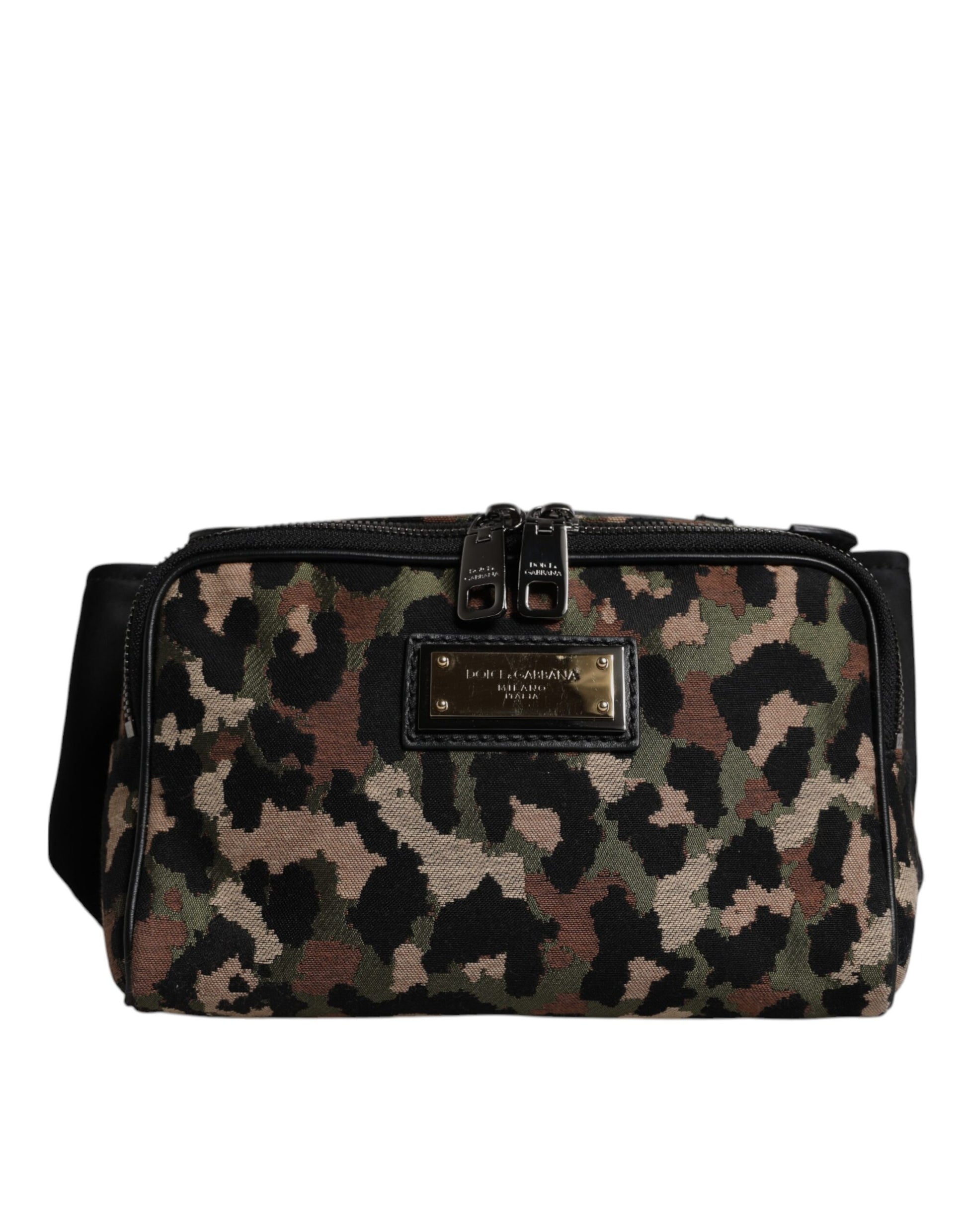 Dolce & Gabbana Multicolor Leopard DG Logo Belt Waist Fanny Pack Bag - ClickThatClicks 