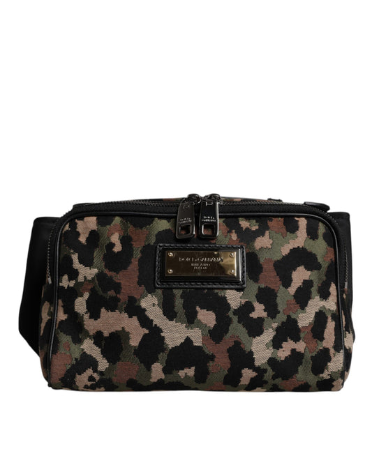 Dolce & Gabbana Multicolor Leopard DG Logo Belt Waist Fanny Pack Bag - ClickThatClicks 