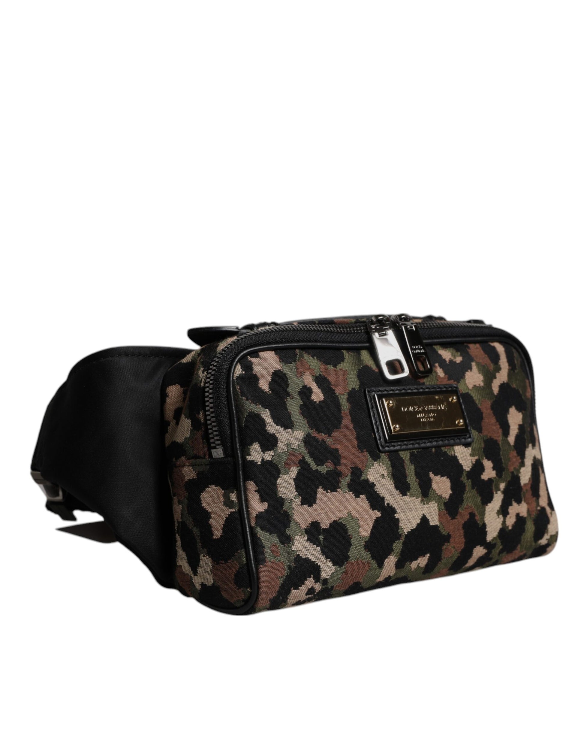 Dolce & Gabbana Multicolor Leopard DG Logo Belt Waist Fanny Pack Bag - ClickThatClicks 