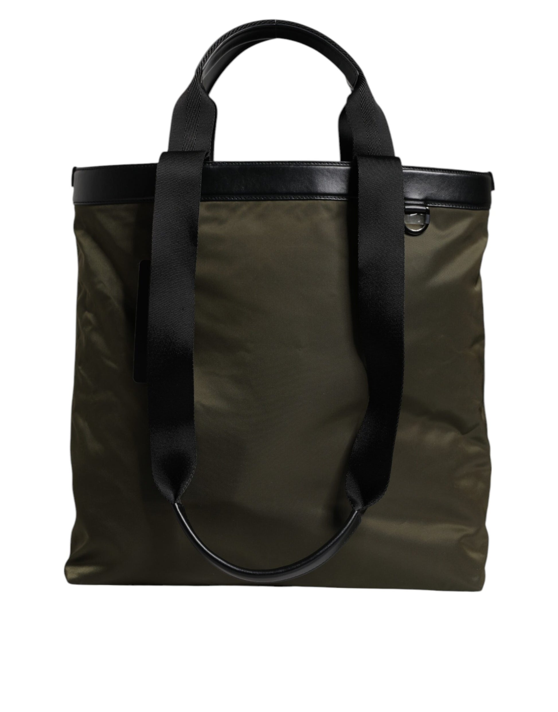 Dolce & Gabbana Military Green Nylon Shoulder Strap Tote Bag - ClickThatClicks 