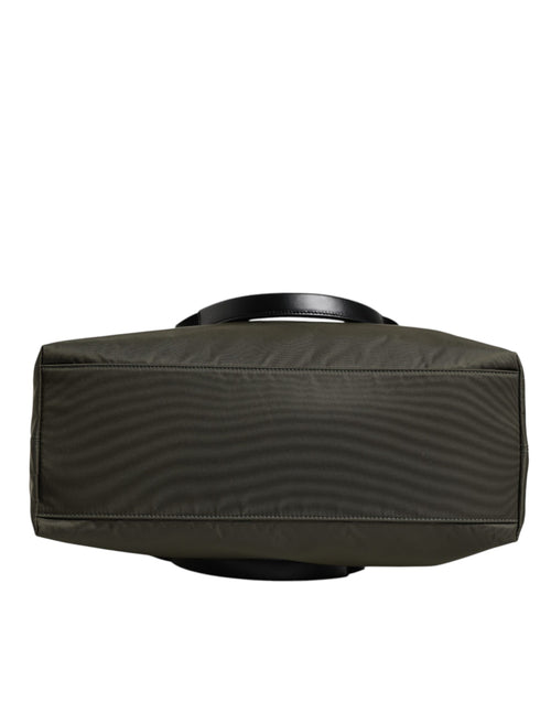 Dolce & Gabbana Military Green Nylon Shoulder Strap Tote Bag - ClickThatClicks 