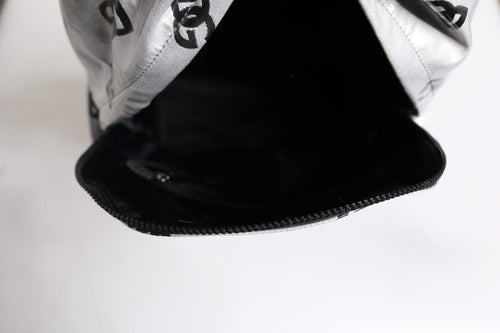 Dolce & Gabbana Polyester Gray Black DG Logo Plaque Backpack Bag - ClickThatClicks 