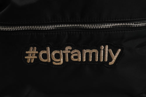 Dolce & Gabbana Black Nylon #DGFAMILY Embellished Backpack VULCANO Bag - ClickThatClicks 