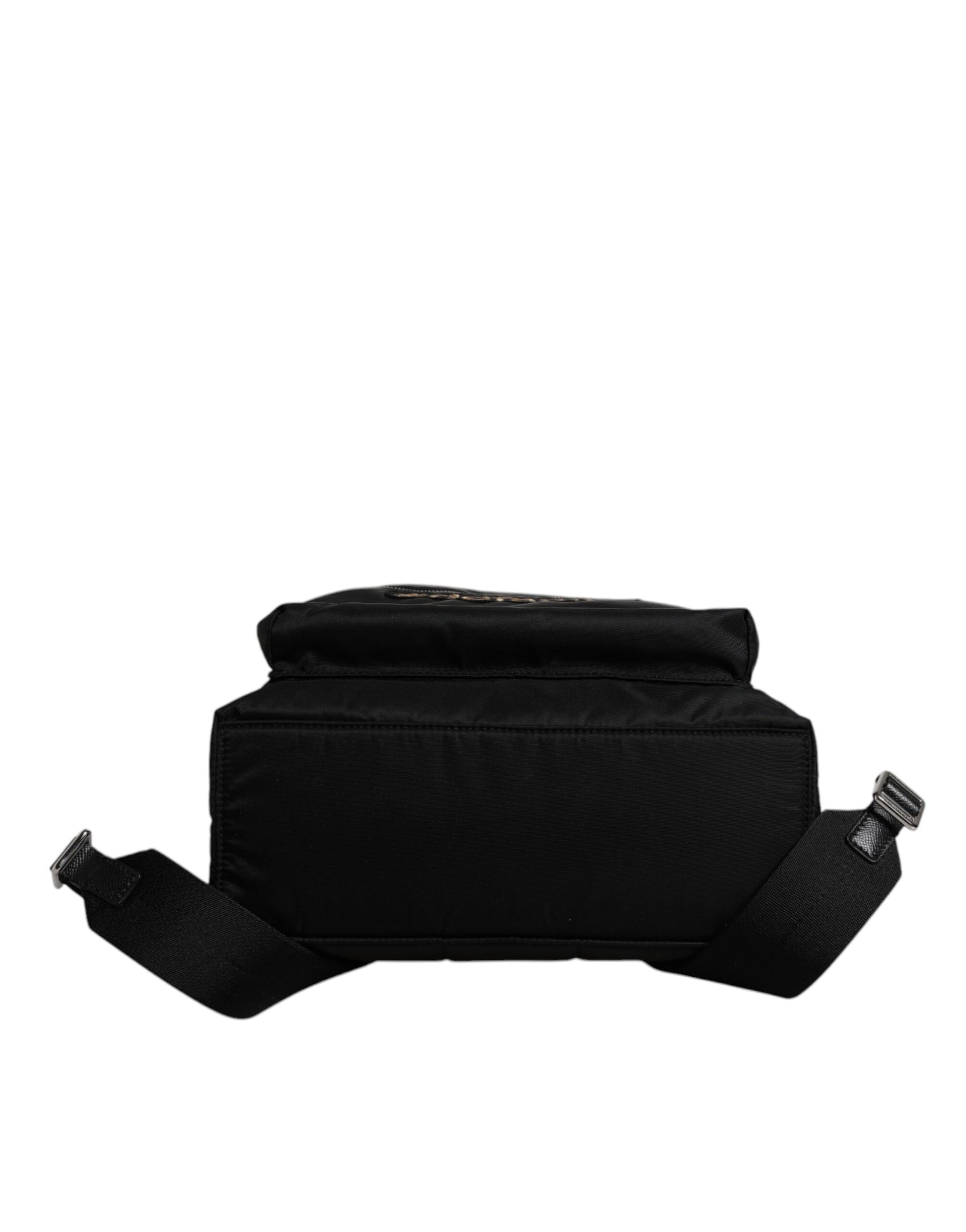 Dolce & Gabbana Black Nylon #DGFAMILY Embellished Backpack VULCANO Bag - ClickThatClicks 