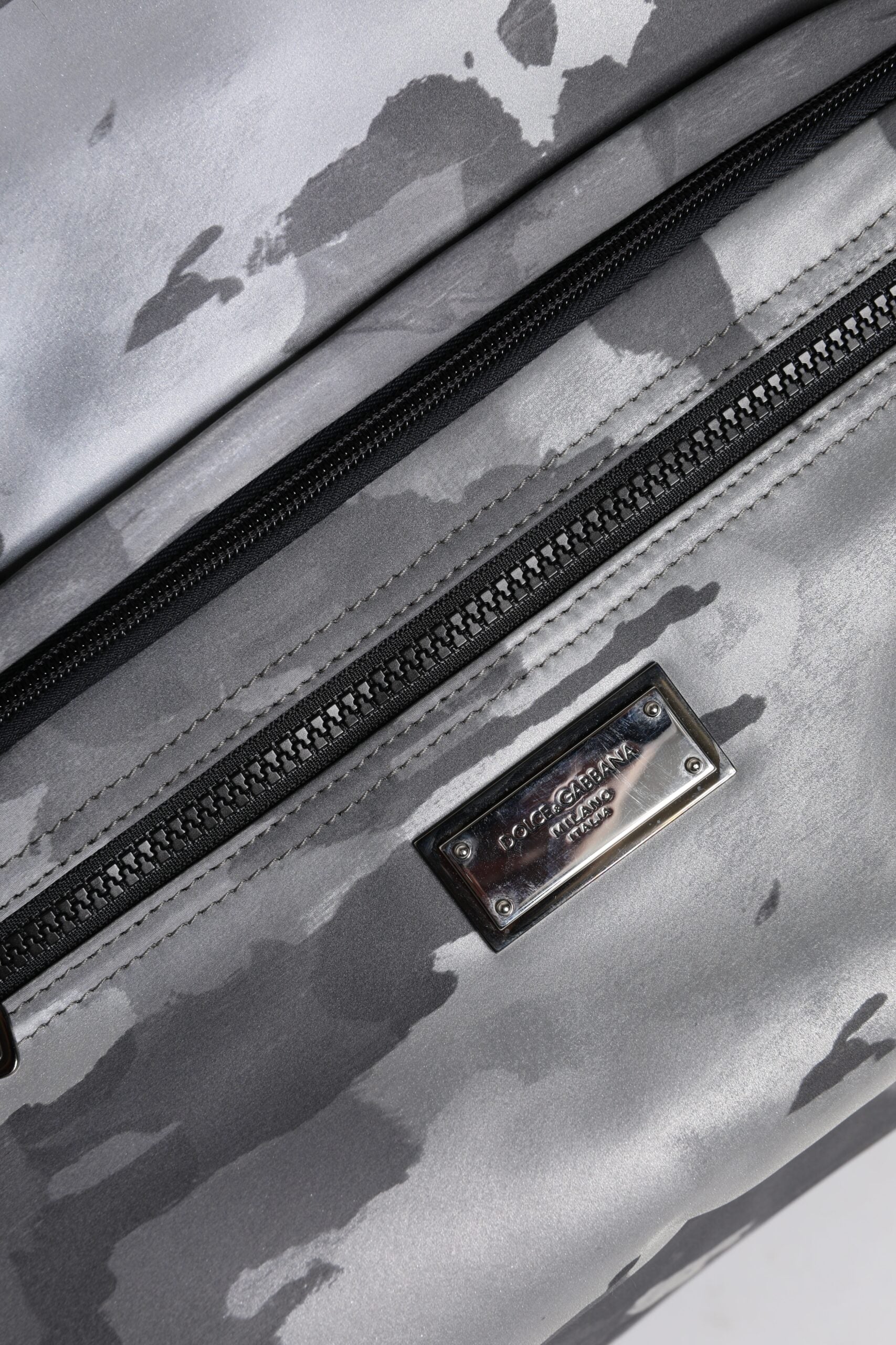 Dolce & Gabbana Black Camouflage Shoulder Strap Logo Plaque Bag - ClickThatClicks 