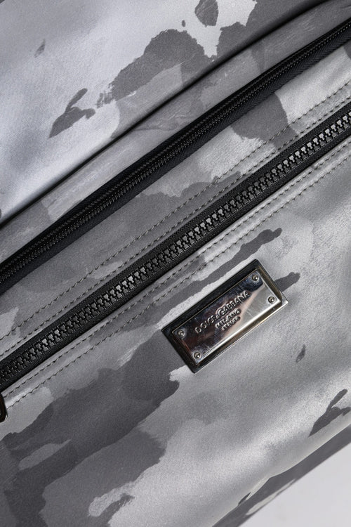 Dolce & Gabbana Black Camouflage Shoulder Strap Logo Plaque Bag - ClickThatClicks 