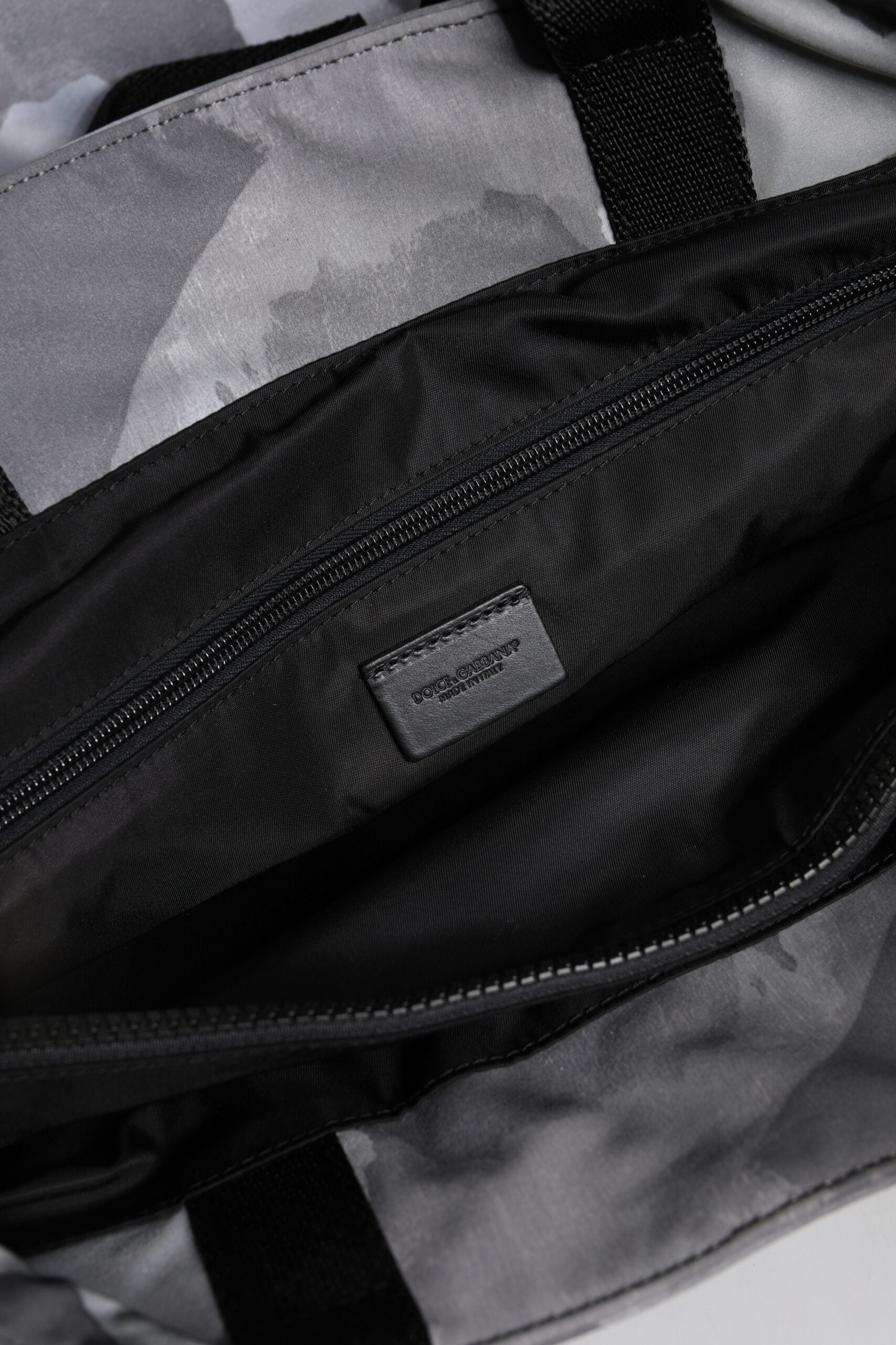 Dolce & Gabbana Black Camouflage Shoulder Strap Logo Plaque Bag - ClickThatClicks 