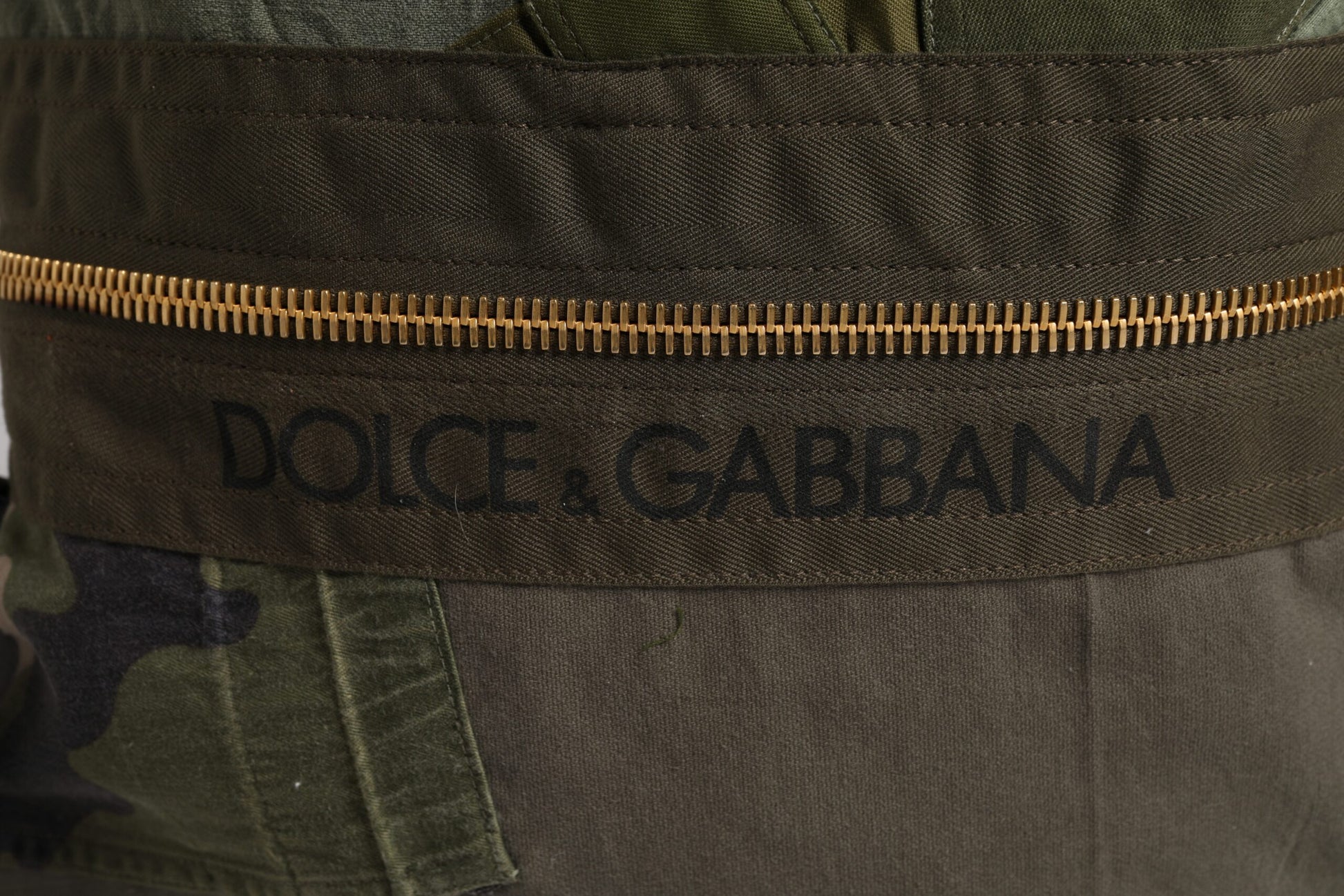 Dolce & Gabbana Military Green Patchwork Rucksack Backpack Bag - ClickThatClicks 