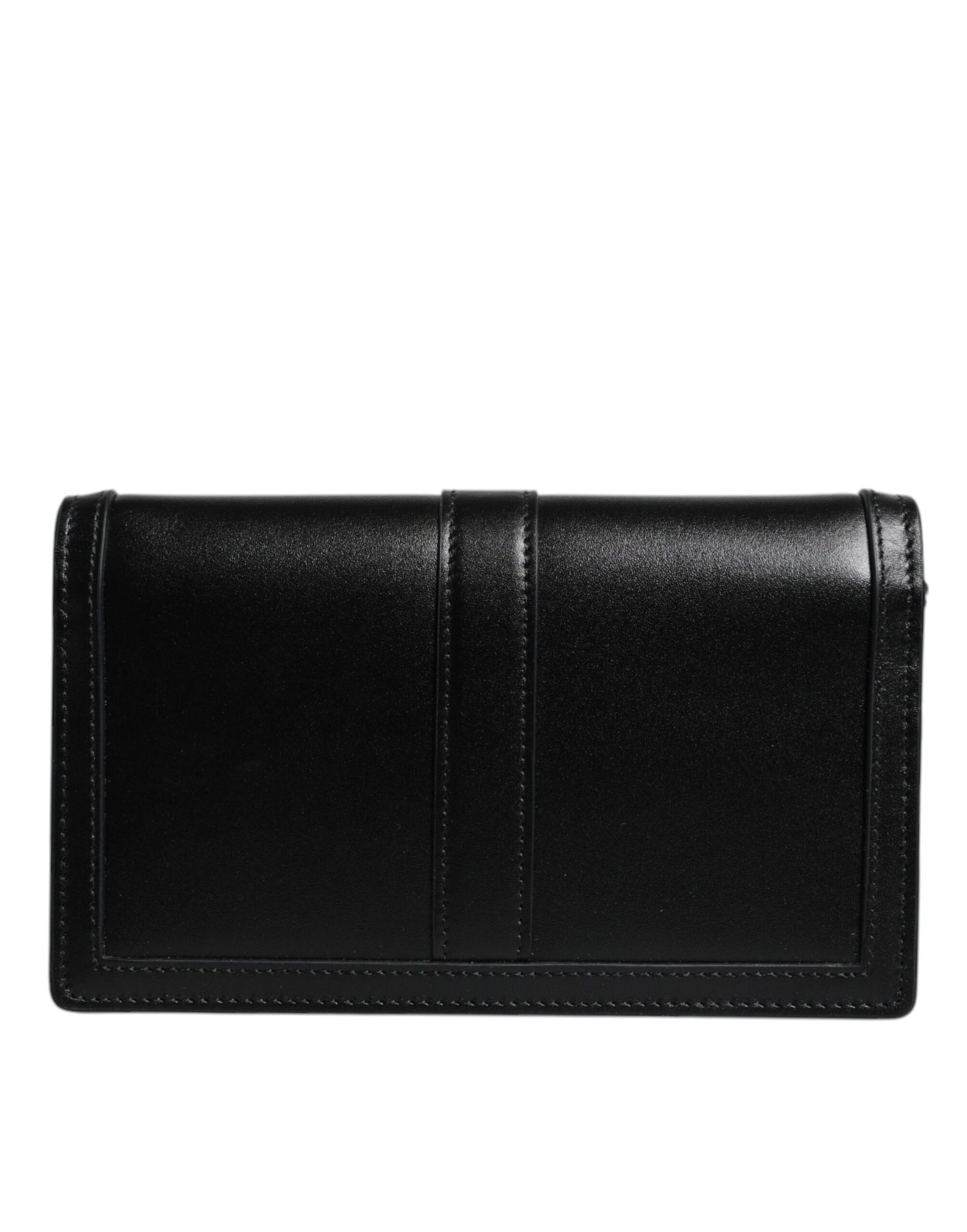Versace Black Calfskin Leather Chain Strap Shoulder Crossbody Bag - ClickThatClicks 