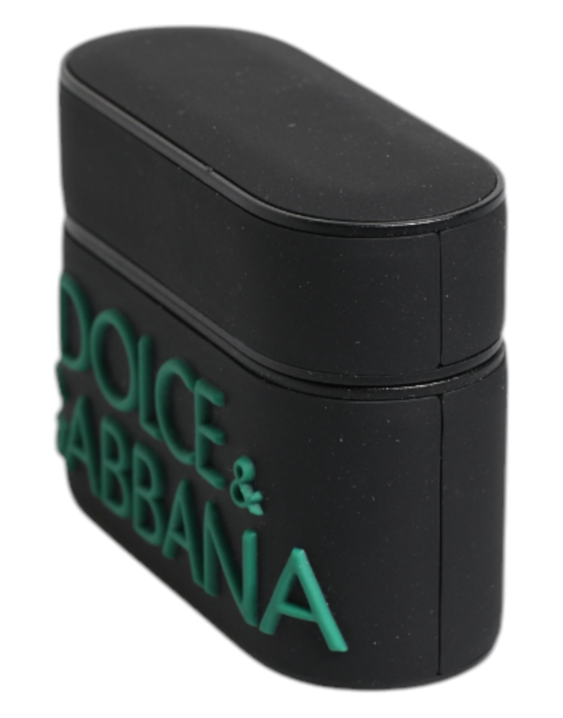 Dolce & Gabbana Black Orange Silicone Embossed Logo Airpods Case - ClickThatClicks 