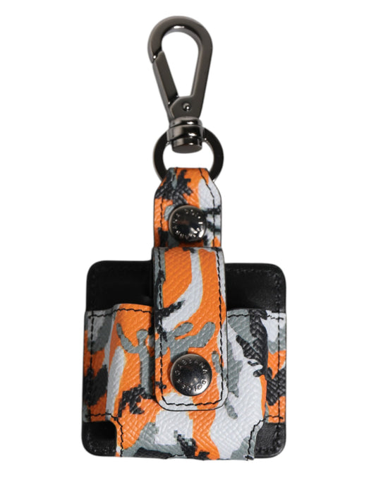 Dolce & Gabbana Multicolor Camouflage Leather Airpods Case - ClickThatClicks 